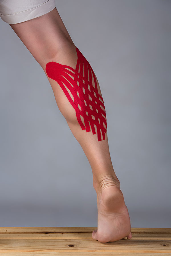 Calf injury Strapping (Gastrocnemius and Soleus muscles)_1 Achilles tendonitis, Achilles tendinitis, Achilles tendonopathy, Achilles tendon pain