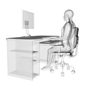 Posture sitting at Desk - Good Ergonomics